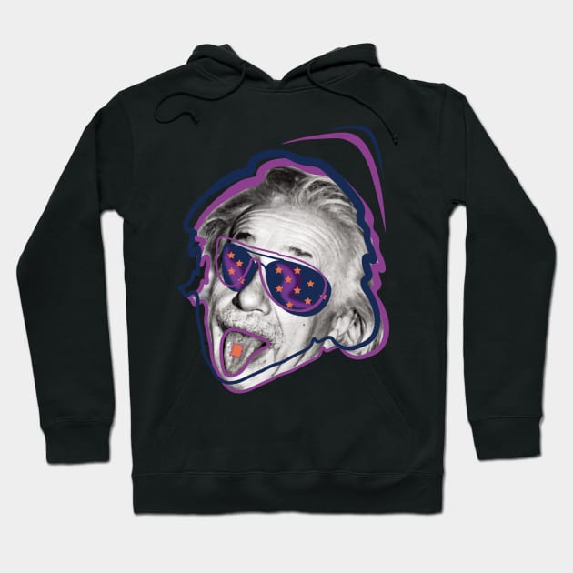 Albert Einstein • Am I or are the others crazy? v3 Hoodie by Twisted By Art